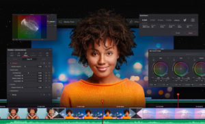 Screenshot of Davinci Resolve workspace