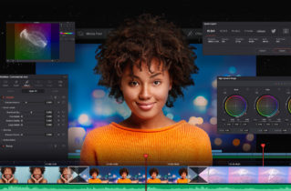 Screenshot of Davinci Resolve workspace