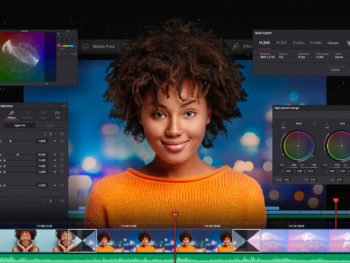 Screenshot of Davinci Resolve workspace